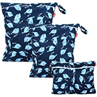 Damero 3 piezas Bolsa Pañales Impermeable- Bolsa para la Ropa de BebéImpermeable- Bolsa de Cambio de Pañal para Bebes…